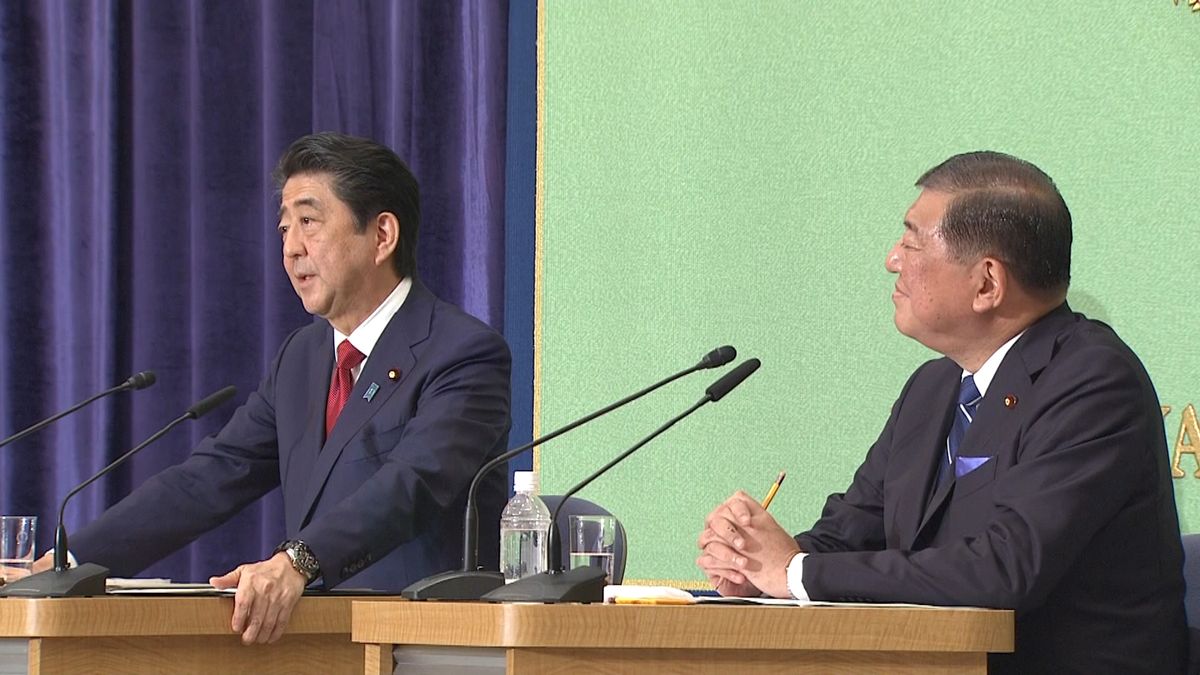 憲法９条は？安倍首相と石破氏が“初討論”