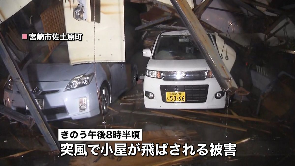 台風１６号　宮崎県で突風や浸水などの被害