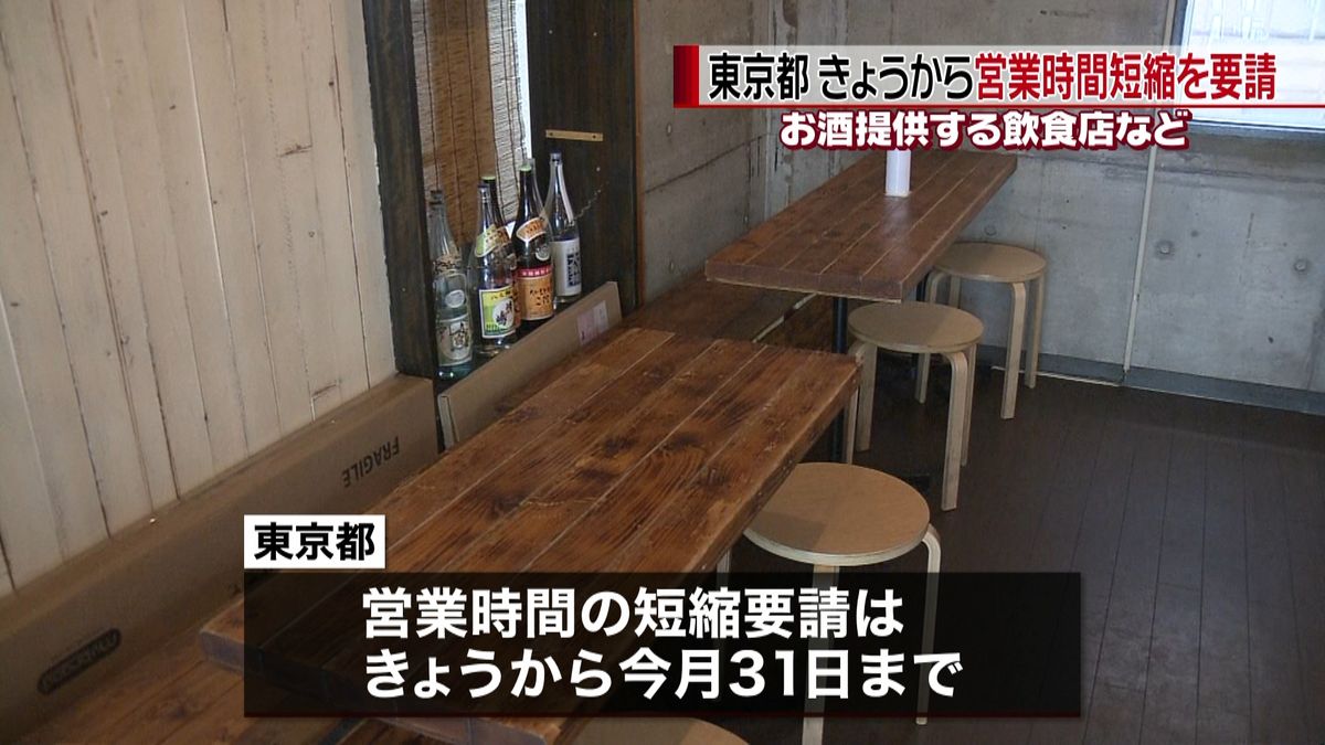 酒提供の飲食店など“時短営業”要請　東京