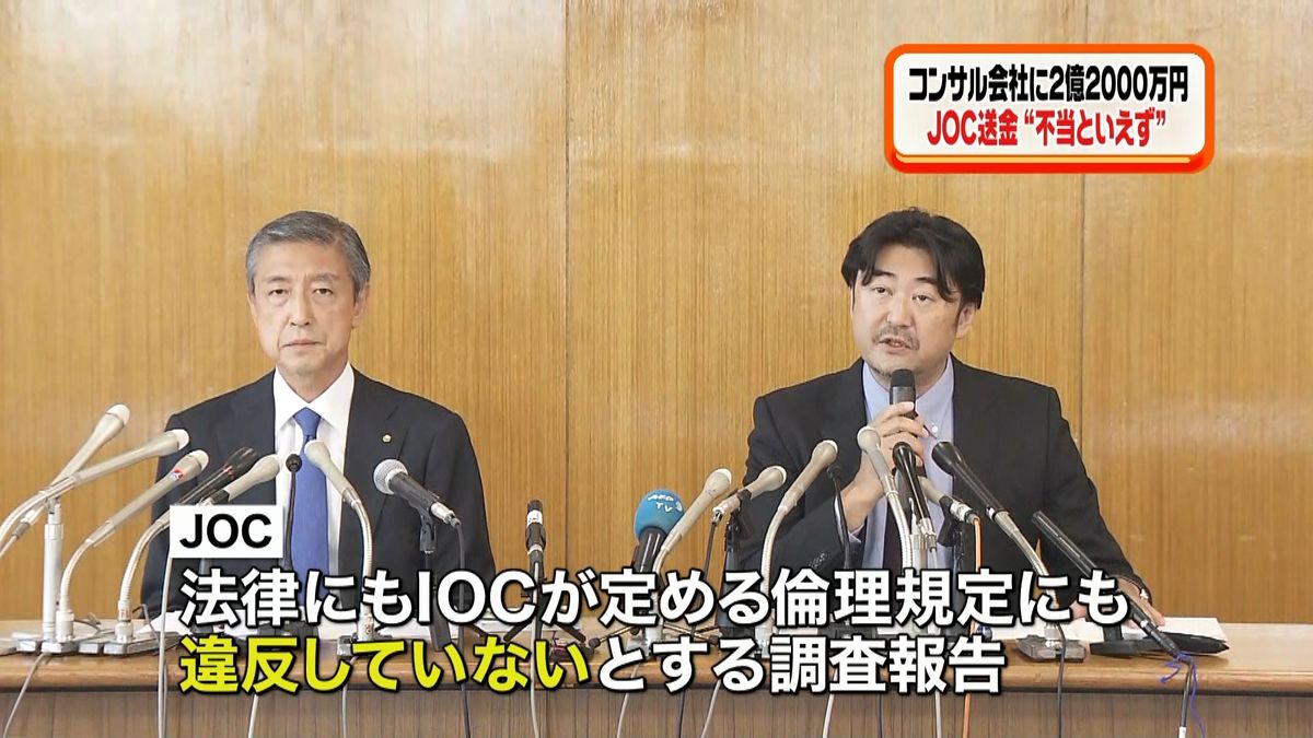 五輪招致ＪＯＣ送金　調査結果“不正なし”