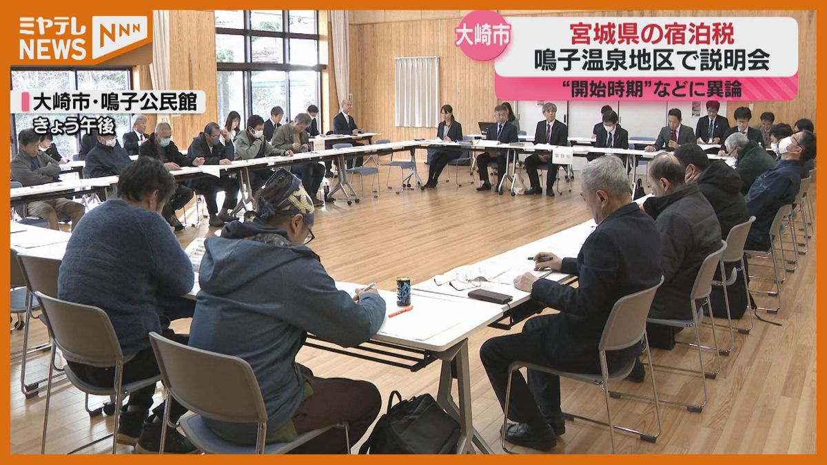 ＜宿泊税＞鳴子温泉地区の宿泊事業者対象に県が説明会　「紅葉で一番忙しい時期に新制度導入は…」（宮城・大崎市）