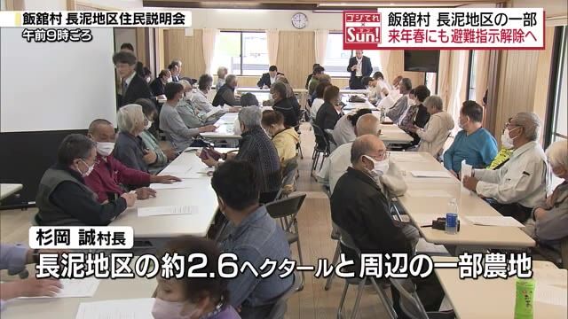 【2025年春にも一部避難指示解除へ　飯舘村長泥地区】住民説明会で明らかに・福島県