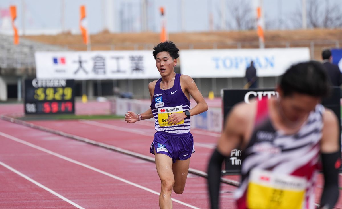 日本学生新記録を打ち立てた駒澤大学の篠原倖太朗選手