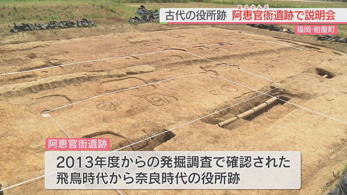 古代の役所跡 『阿恵官衙遺跡』で説明会 考古学ファンら集まる｜日テレ 