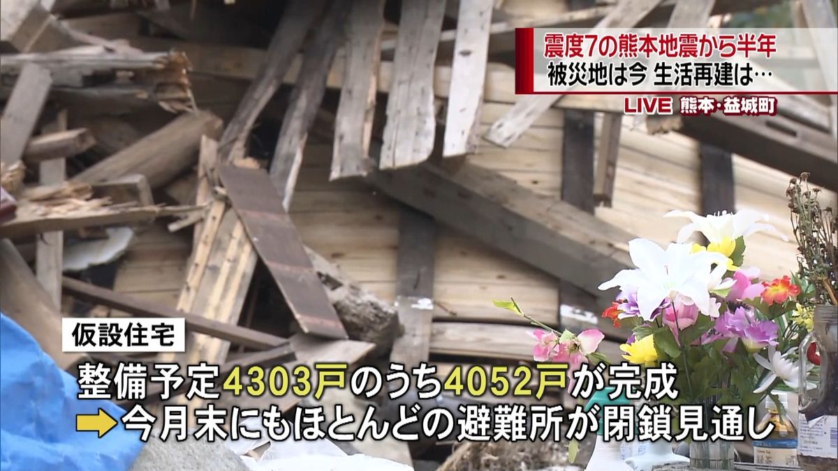 熊本地震からきょうで半年…被災地の現状は