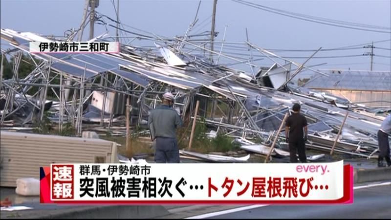伊勢崎市で突風…太陽光パネルはがれる被害