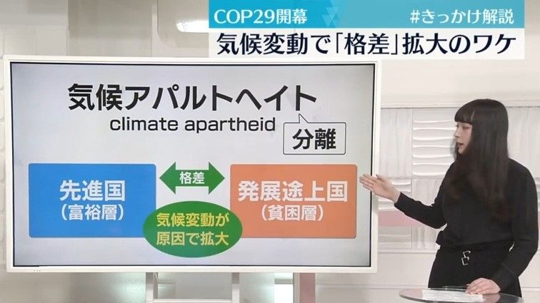 「気候アパルトヘイト」とは…気候変動で格差拡大のワケ　COP29開幕【#きっかけ解説】