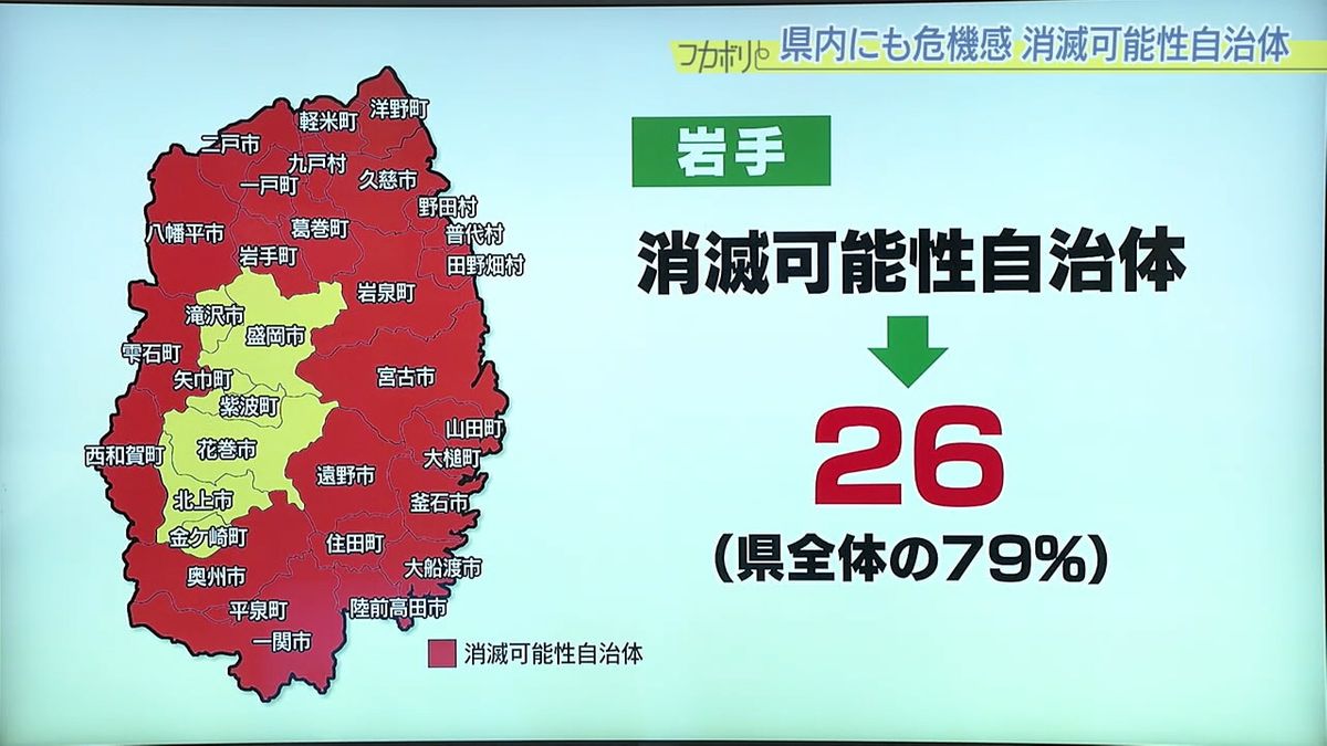 【消滅可能性自治体】岩手の79%が将来消滅する？自治体は強い危機感