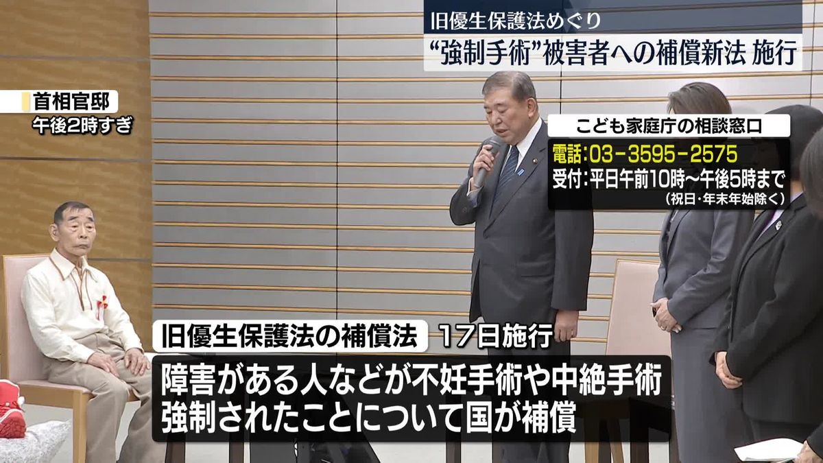 旧優生保護法　被害者らへの補償法施行