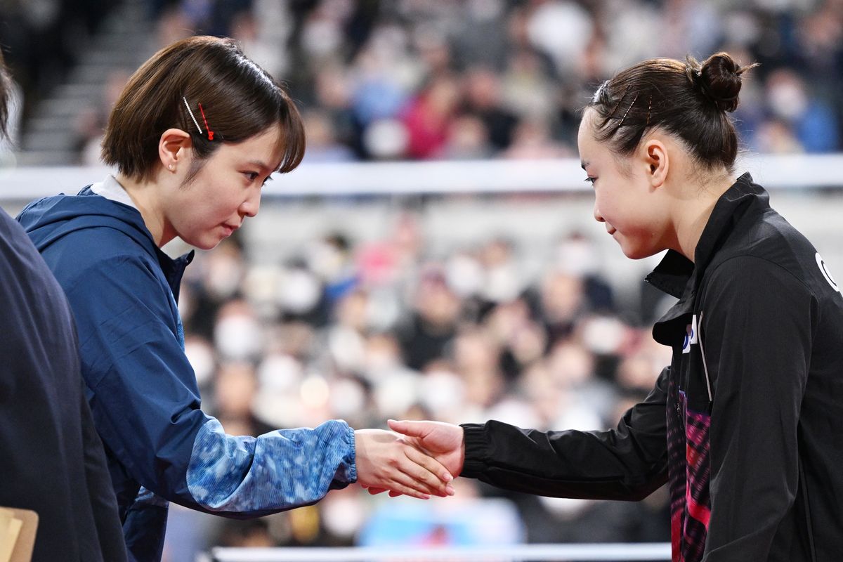 同学年の“みうみま対決”となった準決勝進出(写真：松尾/アフロスポーツ)