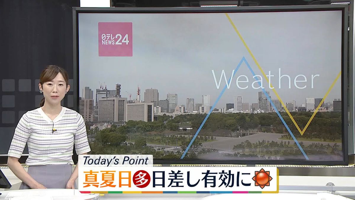 【天気】関東や東海、山陰で真夏日も　暑さ対策を忘れずに