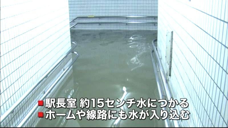 名古屋駅で地下鉄ホームなど浸水