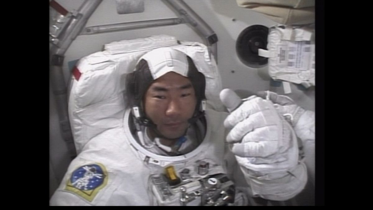 スペースシャトル打ち上げ再開のミッションに参加する宇宙飛行士の野口聡一さん