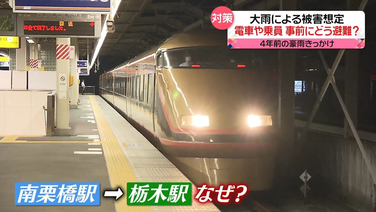 浸水被害を想定…電車や乗員どう避難？　東武鉄道の駅で“訓練”　きっかけは4年前の豪雨