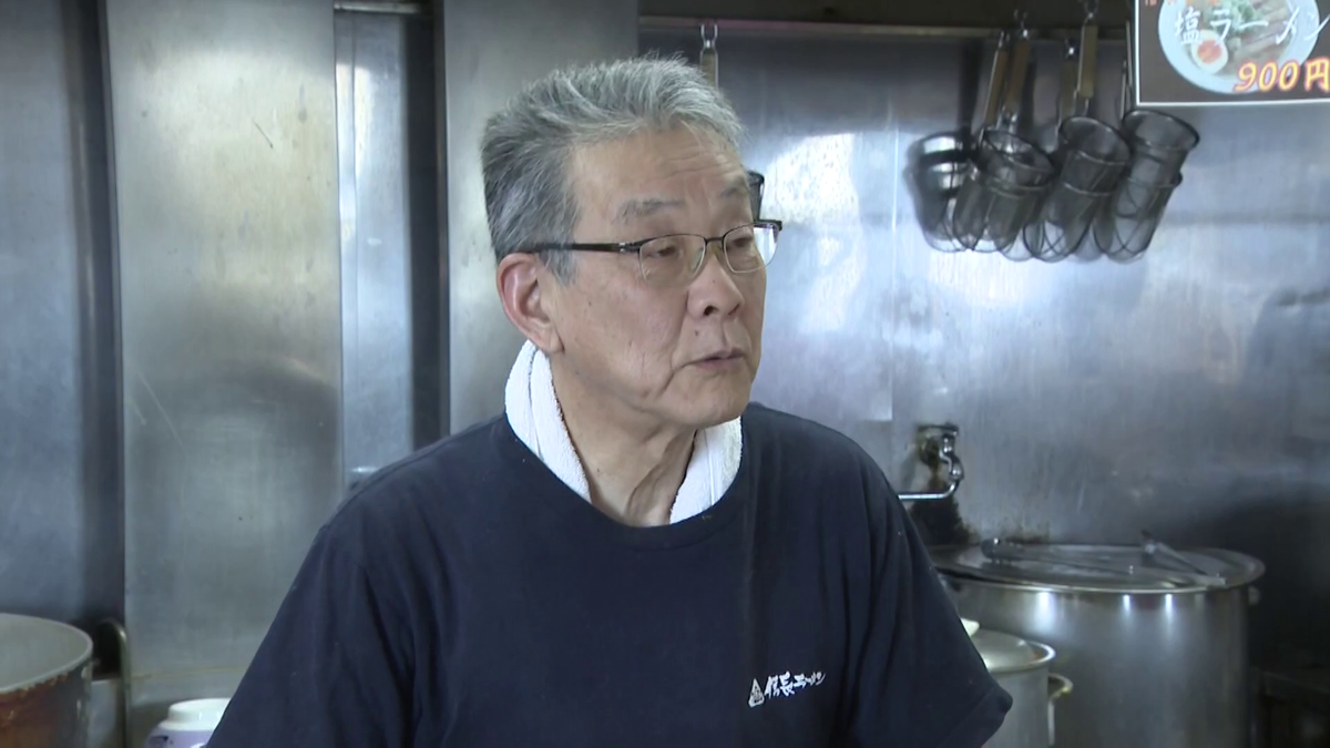 『信長ラーメン』の店主・亀貝俊哉さん