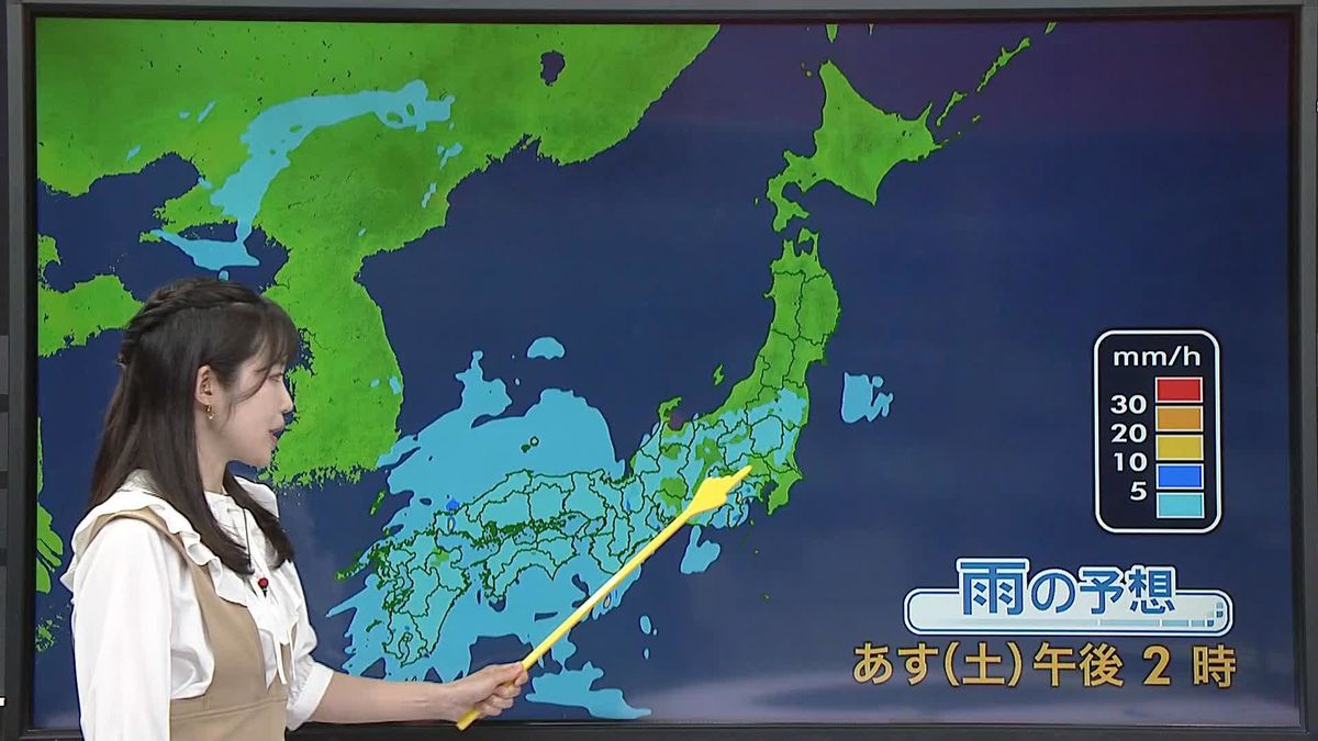 【天気】あすは東・西日本を中心に雨や雷雨　今週も広く雨の週末に