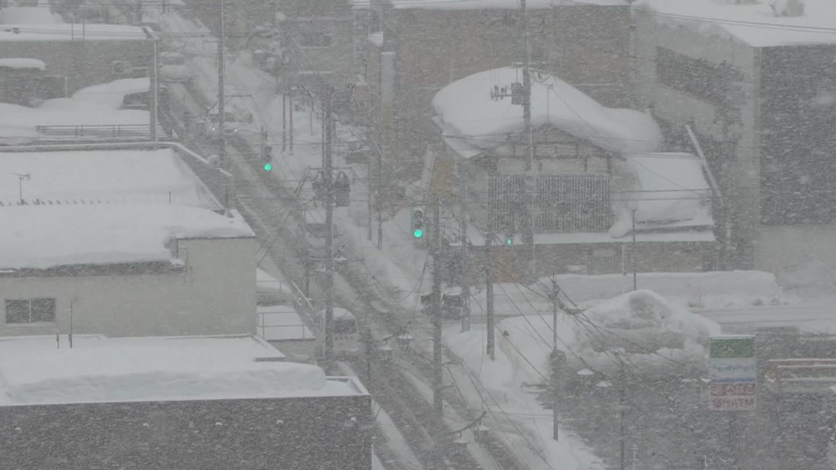 山形県内強い冬型の気圧配置　積雪が平年より多く落雪や雪崩に注意