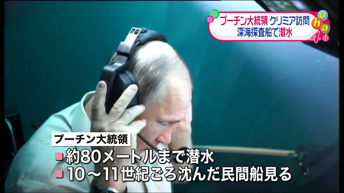 露大統領クリミアの深海へ“沈没船”調査を