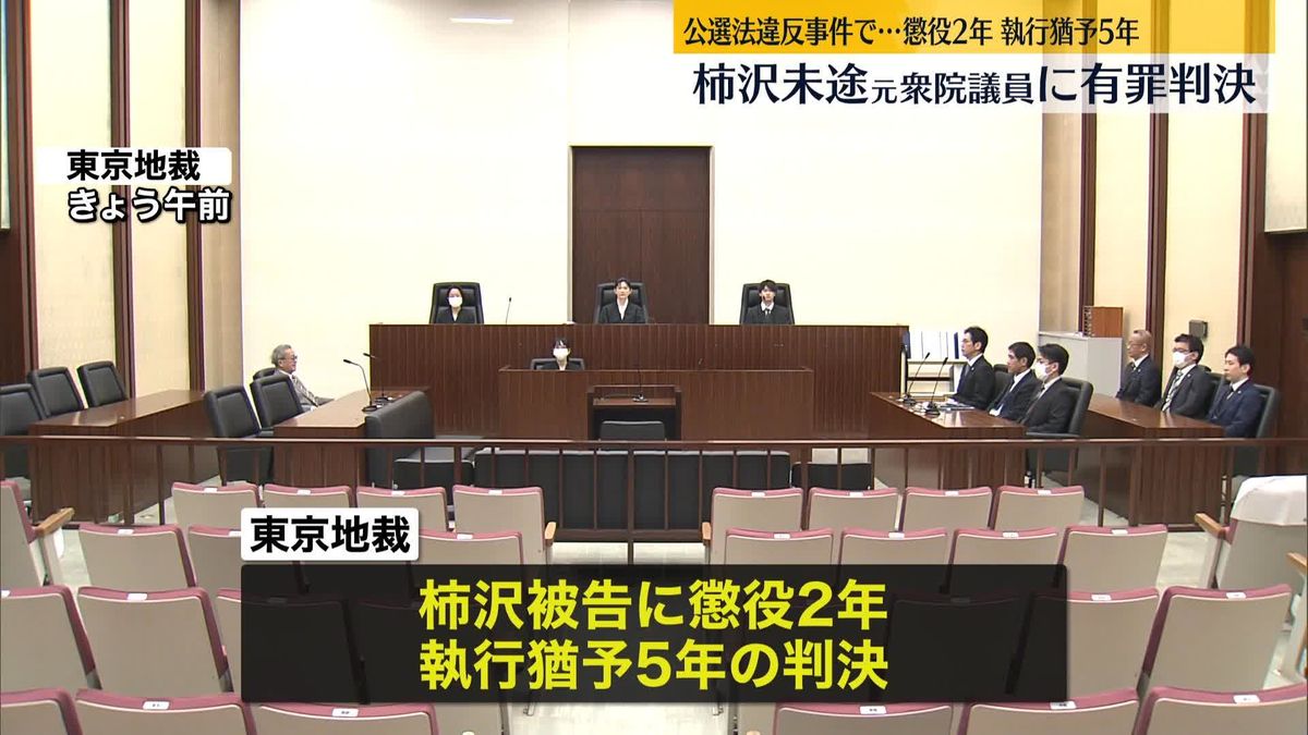 公選法違反　柿沢未途被告に猶予付き有罪判決　東京地裁「ルールを守るというごく当たり前なことがなぜできなかったのか」