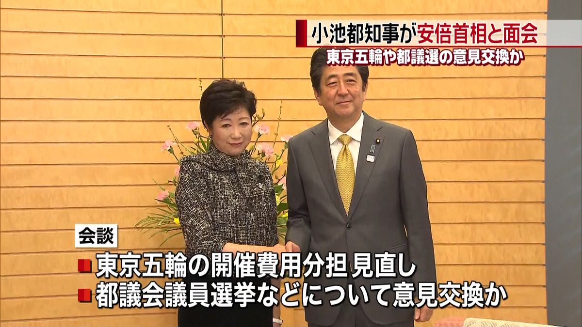 小池都知事、安倍首相に“新年のあいさつ”