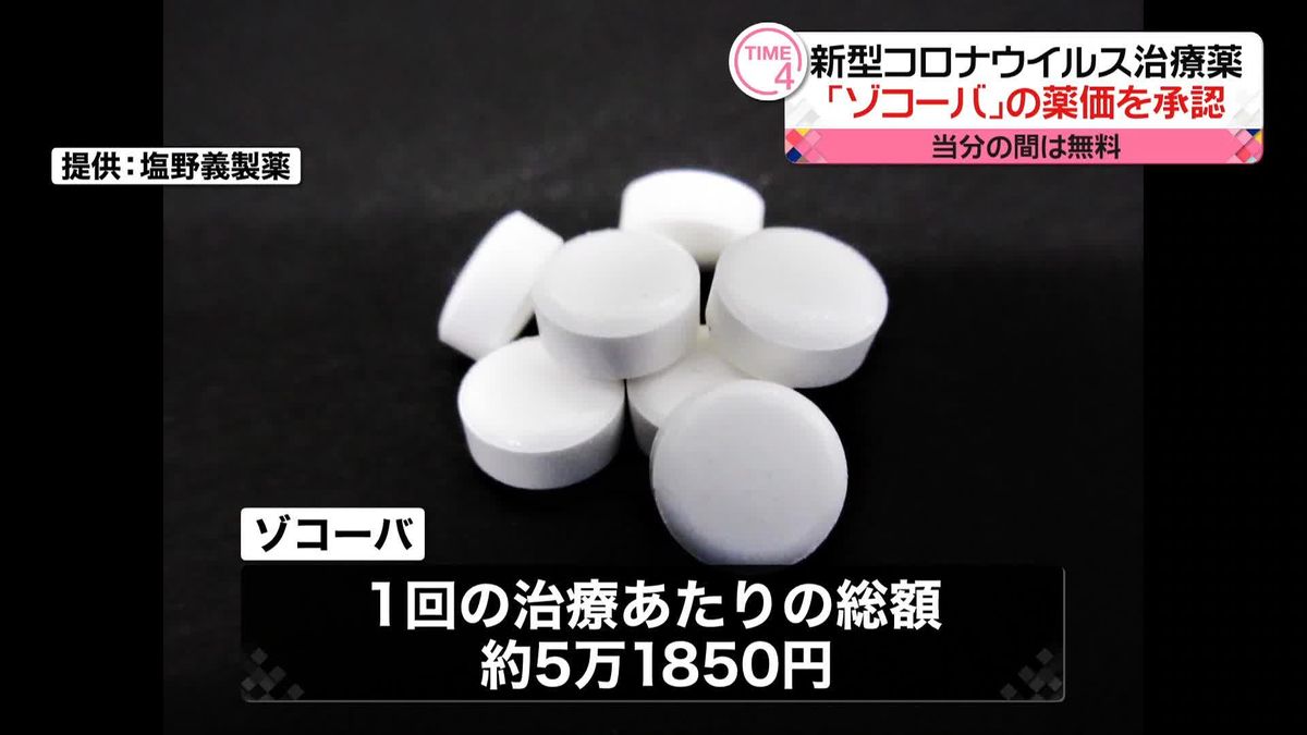 塩野義コロナ治療薬「ゾコーバ」1回の治療あたり約5万1850円の薬価で承認　中央社会保険医療協議会