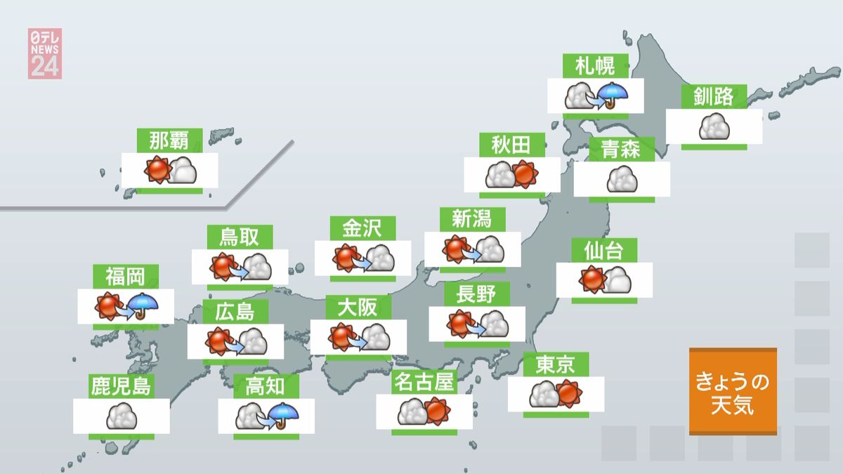 【天気】きょう桜吹雪、あす花散らしの雨