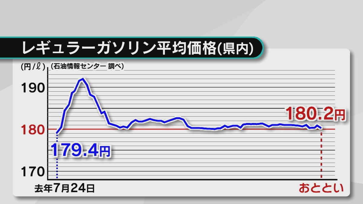 ガソリン価格「補助金の引き下げ」で今後値上がりの可能性　灯油も高値傾向　大分