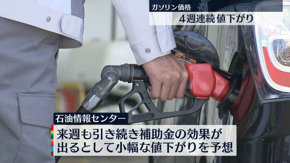 レギュラーガソリン全国平均 1リットル171円10銭“補助金増額”で4週連続の値下がり