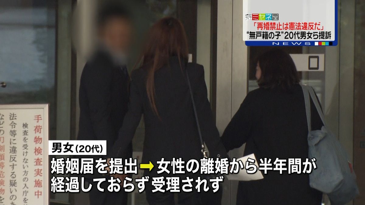 「再婚禁止規定は違憲」２０代男女らが提訴