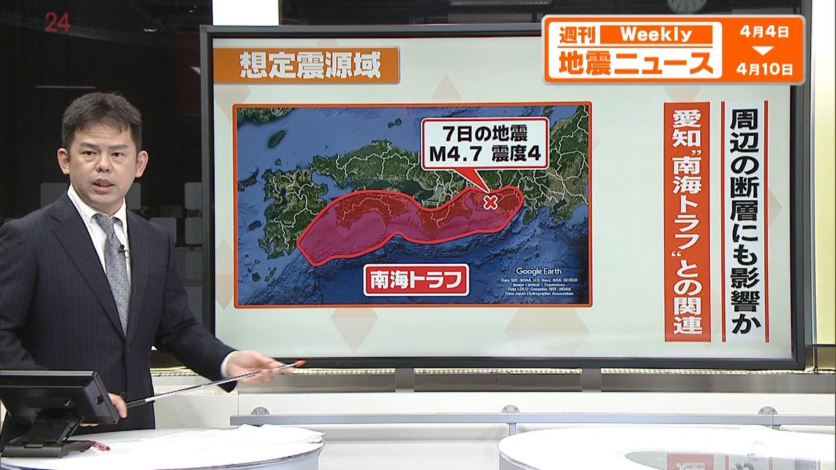 【解説】各地で震度4が6回　愛知東部の地震と南海トラフの関連は