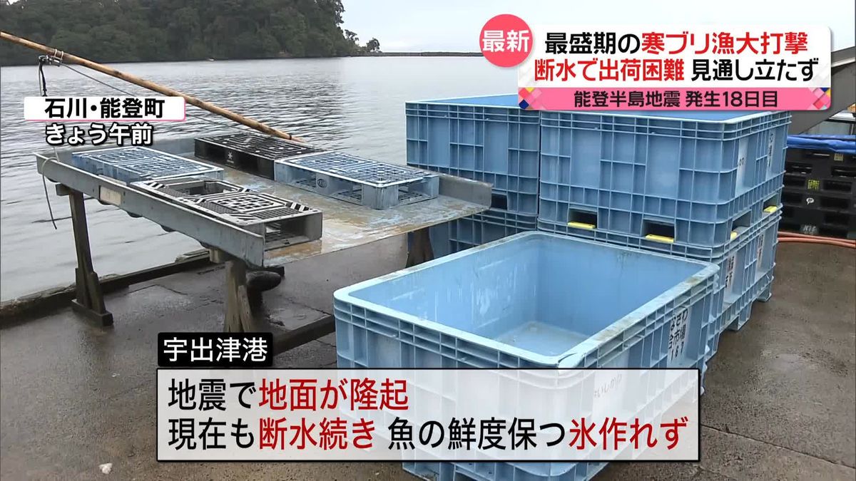 【中継】最盛期の寒ブリ漁大打撃…断水で出荷困難　見通し立たず　能登半島地震