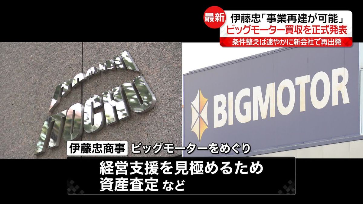 【速報】伊藤忠、ビッグモーター買収を正式発表