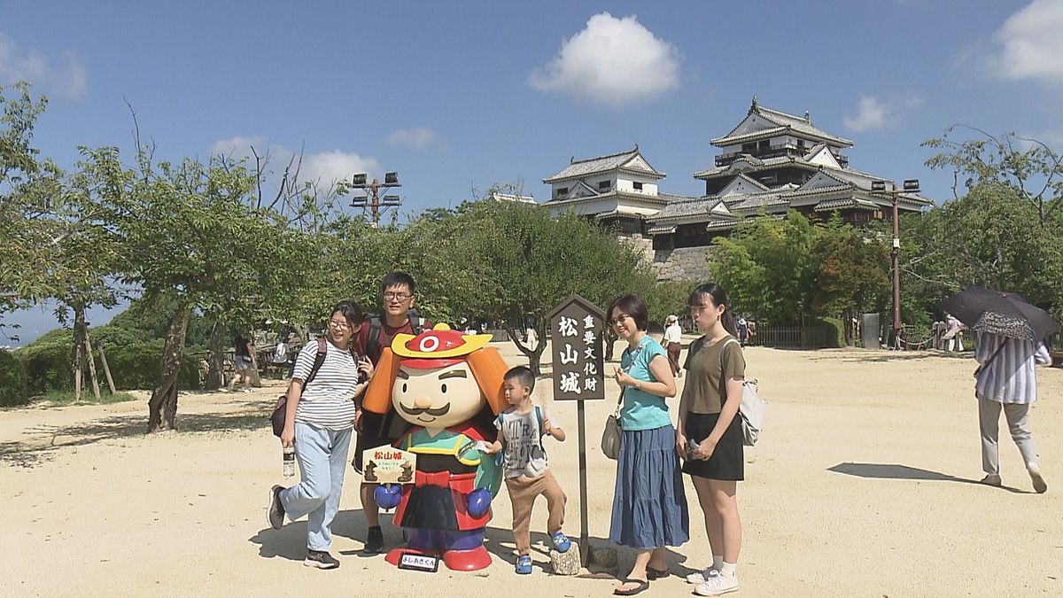 松山城の天守やロープウェイ・リフトの営業再開 土砂崩れの影響で休止後20日ぶり