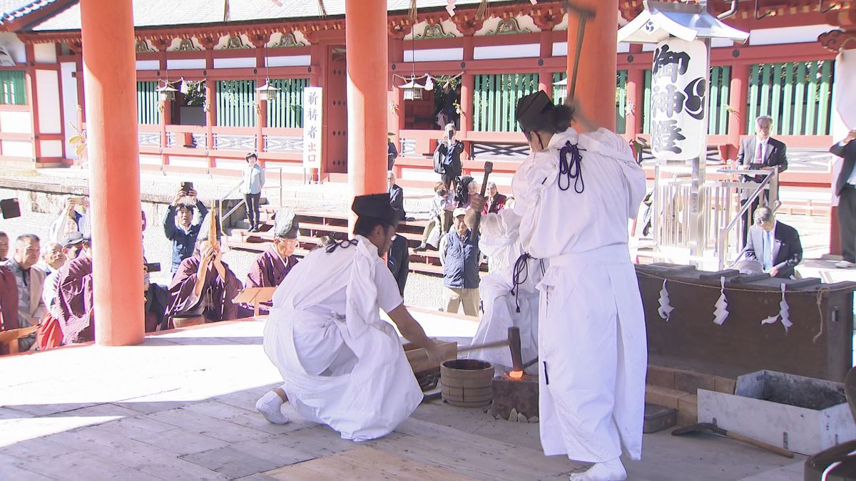 南宮大社で「ふいご祭」商売繁盛などを祈願　平安時代から続く神事　岐阜・垂井町