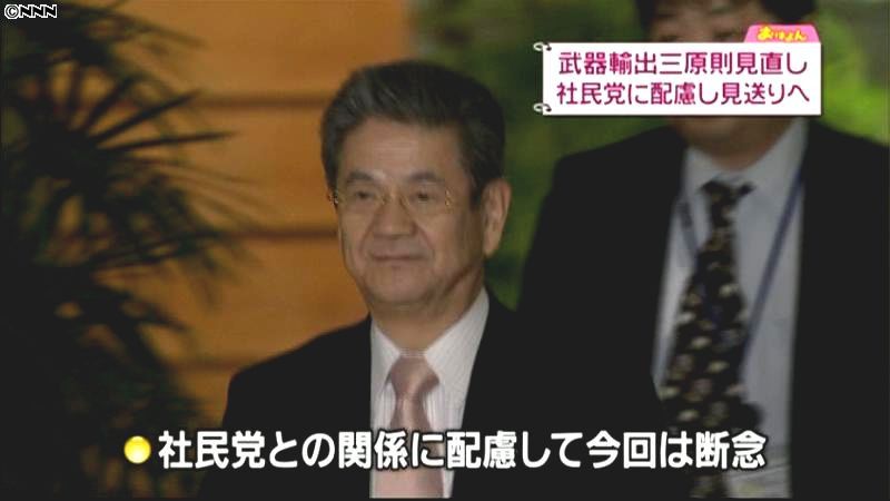 武器輸出三原則見直し、防衛大綱へ明記せず