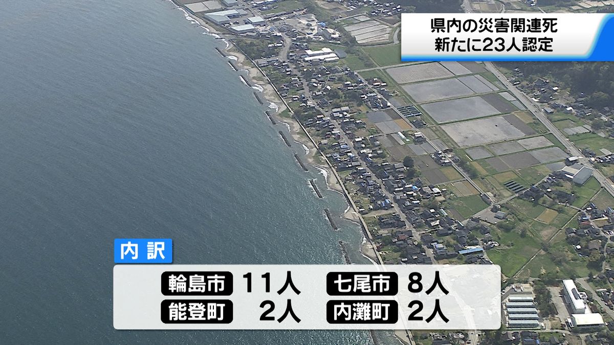 災害関連死新たに23人　能登半島地震の犠牲者397人に　内170人が災害関連死