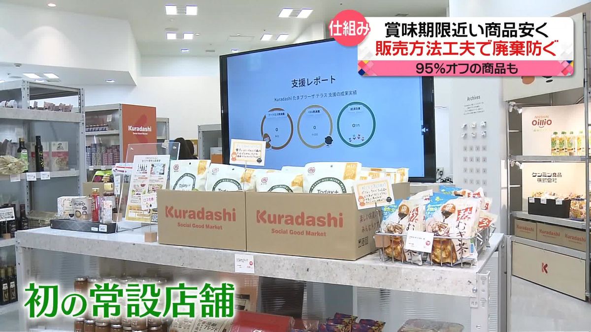 “廃棄”を防ぐ　賞味期限近い商品を割引きで販売　売り場に並ばなくなった商品集めて販売も…