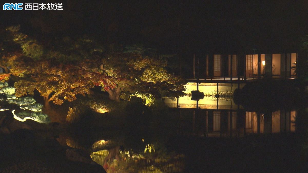 栗林公園秋のライトアップ　入園者数4年ぶりに3万人を下回る　期間後半の雨や夜間の冷え込みが影響か