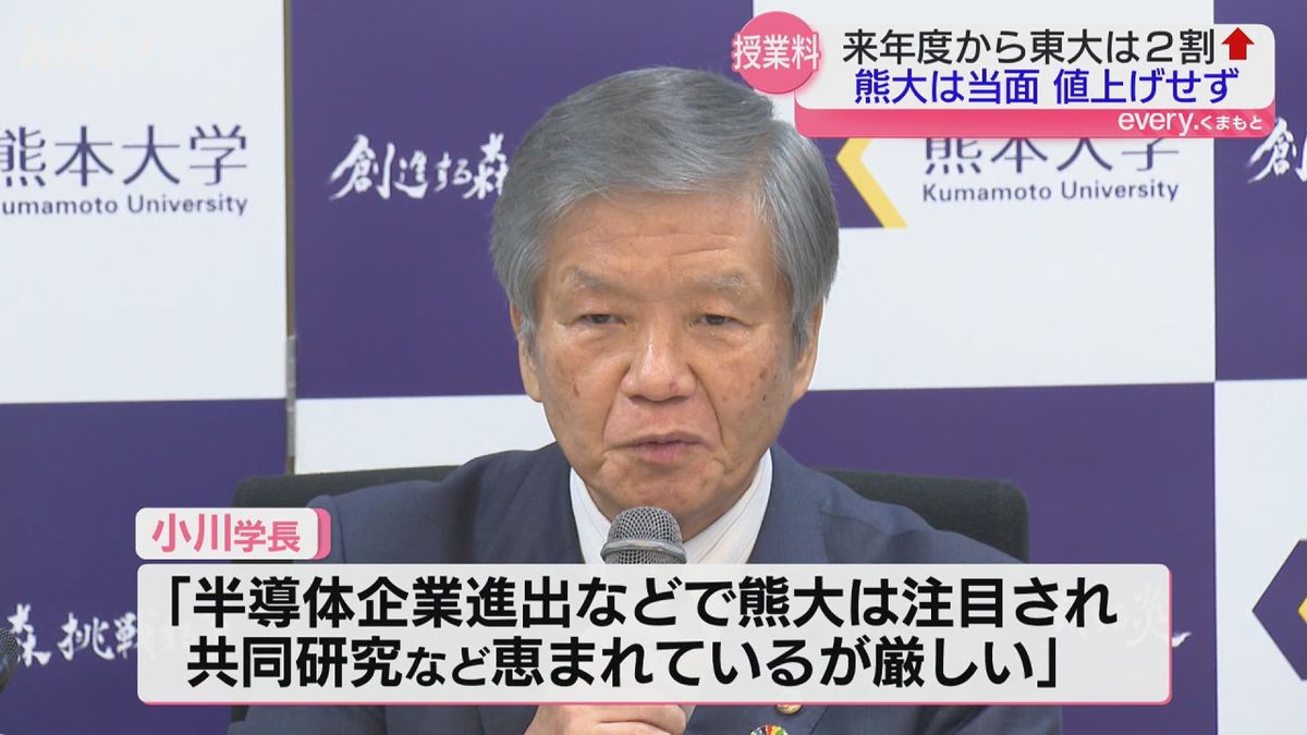 熊本大学 小川久雄学長