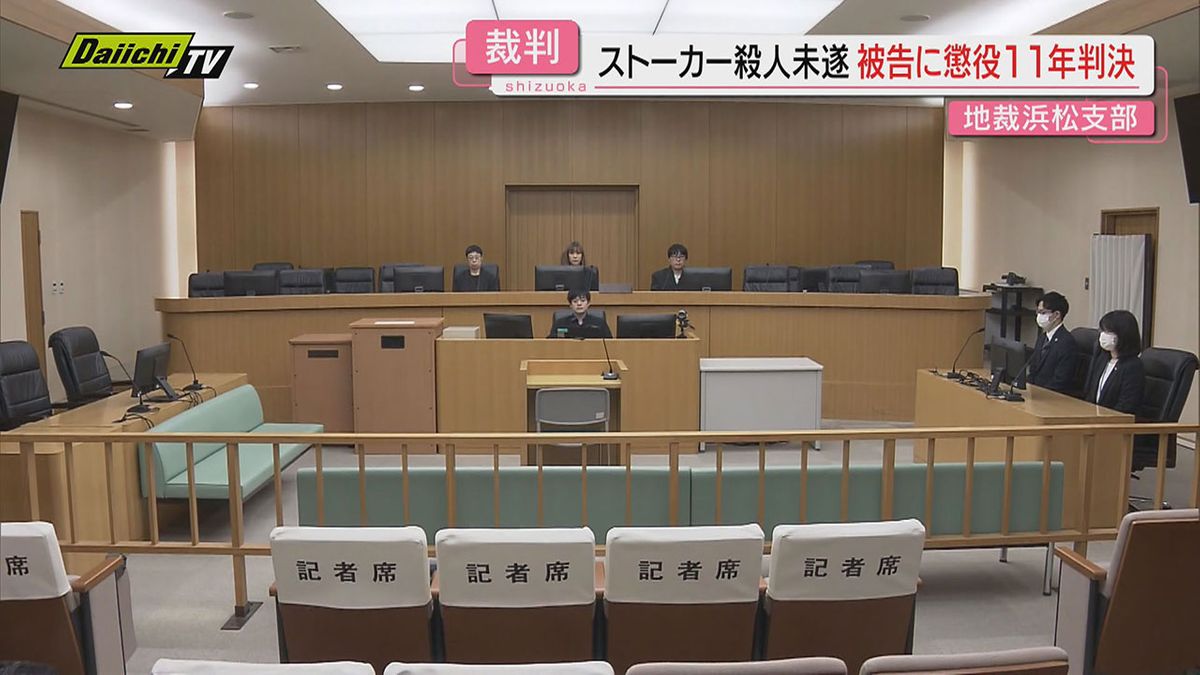 【ストーカー殺人未遂】元交際相手ら殺害しようとした罪問われた被告の男…｢危険悪質｣｢身勝手極まりない｣懲役11年実刑判決(地裁浜松支部)