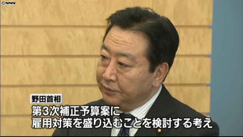 首相、連合会長に「３次補正に雇用対策」