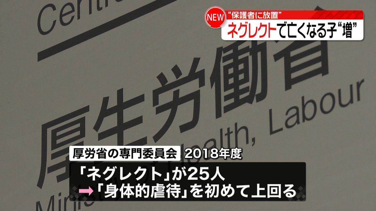 保護者に放置…ネグレクトで亡くなる子が増