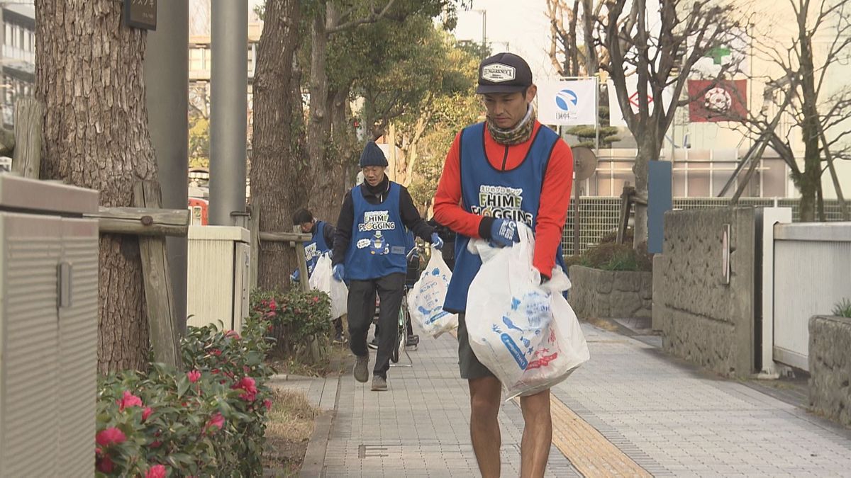 “熱走”から一夜明け…「恩返しできたら」愛媛マラソンコースでジョギング＆ゴミ拾い