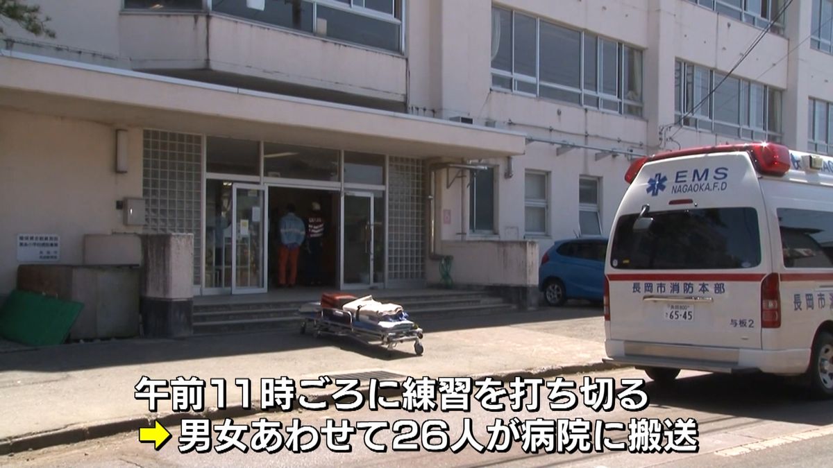 小学校で“熱中症”児童２６人搬送　新潟