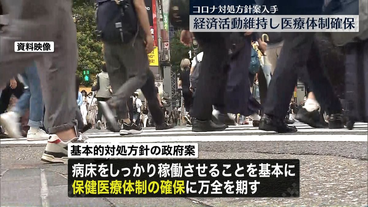 【独自】「コロナ対処方針案｣を入手 “経済活動維持し、医療体制の確保を”