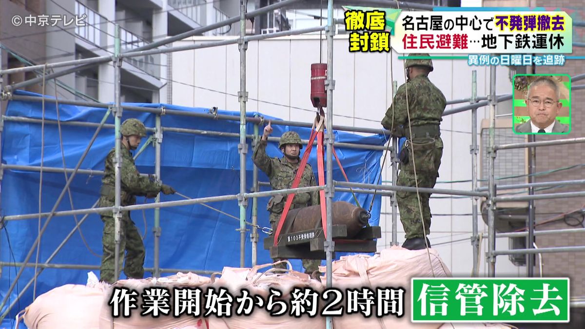 【名古屋の中心で不発弾撤去】住民避難…地下鉄運休　異例の日曜日を追跡(12月16日放送)