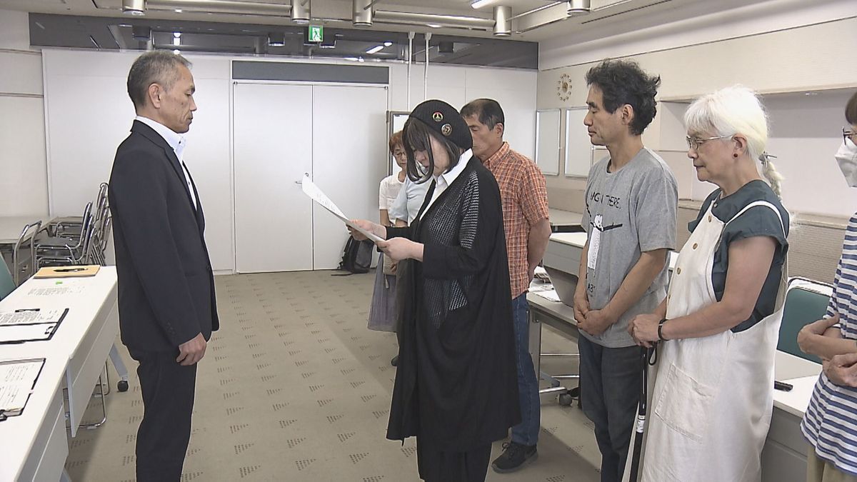 日米共同訓練　市民グループが訓練中止を求め　大分県に要請書を提出　