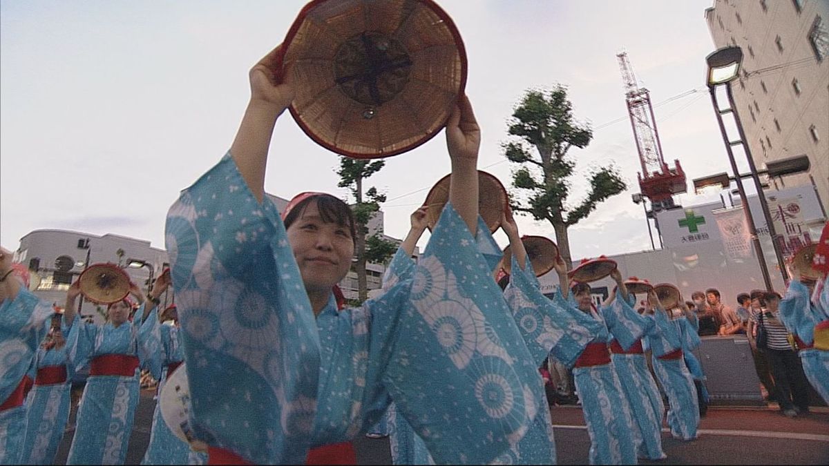 山形花笠まつりが開幕　4300人の踊り手たちが華麗な舞　かけ声響き沿道も一体