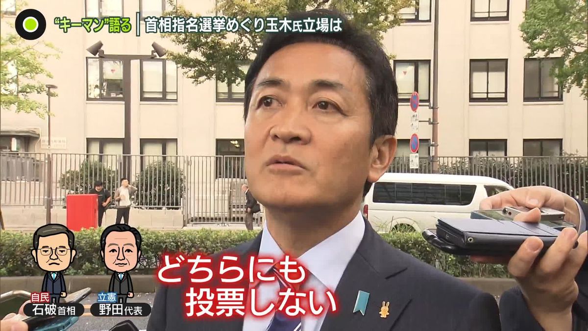 与野党攻防　石破首相に政権続投の兆し　首相指名選挙“キーマン”玉木氏は“どちらにも投票しない”