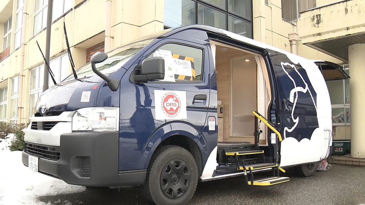 被災地の医療従事者を支援　活動拠点に「ミストサウナ車」設置　石川・珠洲市